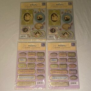 Hobby Lobby Scrapbook Stickers Garden Inspirational Words and Photo Collages NWT